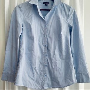 Blue Striped Button-up Shirt - Size Small